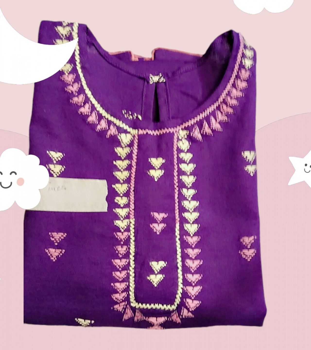 Hand embroidered suit kids